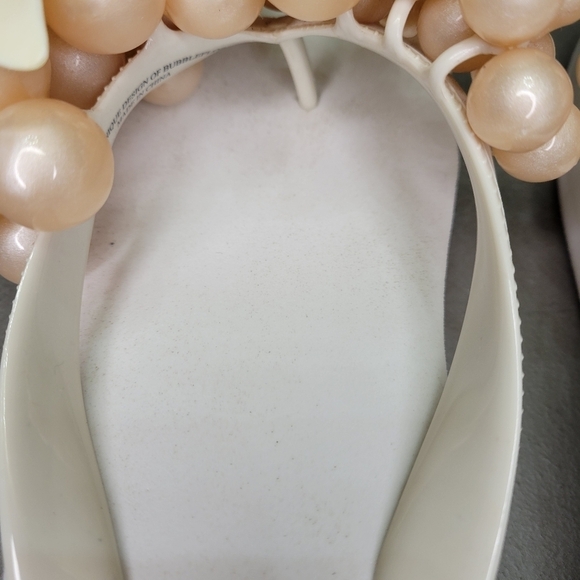 💍💎Platform Wedding Bridal Flipflops Women Size 6 [EUC] with Bubbles - Picture 13 of 17